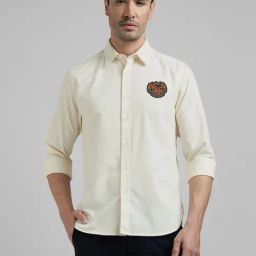 Royal Enfield Off White Regular Fit Solid Shirt-picture-39