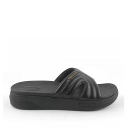 Red Tape Women's Black Slides image 2