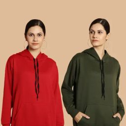 Vimal Jonney Maroon & Green Sweatshirt - Pack Of 2-image-23