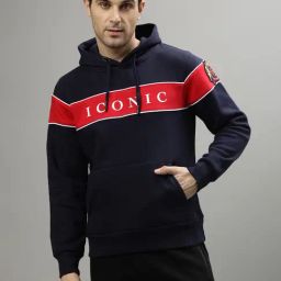 Iconic Men Colourblocked Regular Fit Poly Cotton Sweatshirts-image-38