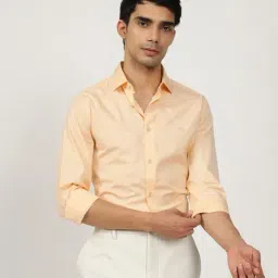 Andamen Yellow Cotton Regular Fit Shirt-picture-31