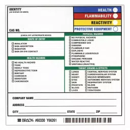 BRADY Label 5 inch Height 5 inch Width, 8C071 (Pack of 100 Pcs)-image-28
