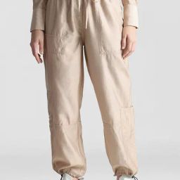 Only Beige Relaxed Fit High Rise Cargos-image-74