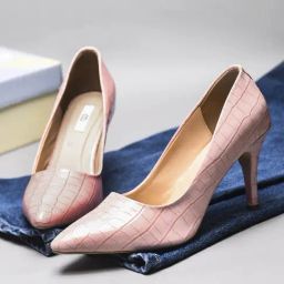 The White Pole Women's Peach Stiletto Pumps-84