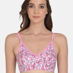mod & shy Blue & Pink Printed Full Coverage Bra - Pack Of 3 image 2