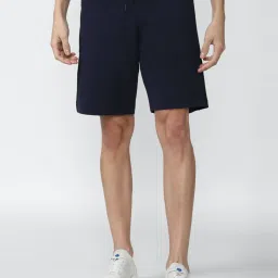 Van Heusen Flex Navy Regular Fit Shorts image 1