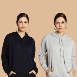 Vimal Jonney Navy & Grey Sweatshirt - Pack Of 2-image-97