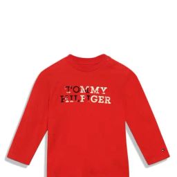 Tommy Hilfiger Boys Orange Solid Regular T-Shirt-image-38