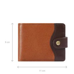 Hidesign Tan Solid Rfid Bi-Fold Wallet for Men-picture-0