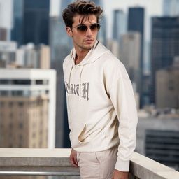 Celio Men Embroidered Hooded Sweatshirt-image-83