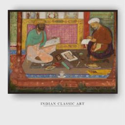 Indian Classic Art Multicolor Canvas Abstract Wall Art-image-96