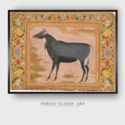 Indian Classic Art Multicolor Canvas Abstract Wall Art-image-53
