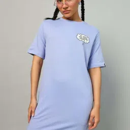 Bewakoof Lavender Graphic Relaxed Fit Dress-picture-23