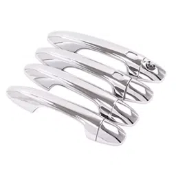 Auto Pearl Stylish Car Door Catch Handle Cover ABS India Compatible For Renault Kiger, HC_Chrome_Kiger-image-14