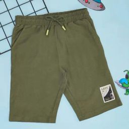 Pantaloons Junior Boys Chive Cotton Solid Shorts-image-11