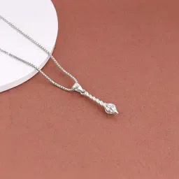 GIVA 925 Sterling Hanuman Ghadha Pendant with Link Chain-image-44