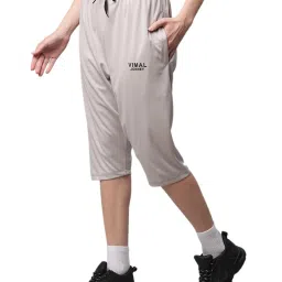 Vimal Jonney Light Grey Slim Fit Capris image 3