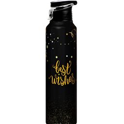 Speedex Black Single Stainless Steel Printed Water Bottle-image-82