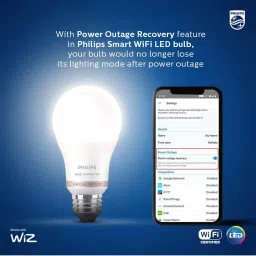 Philips 10W Smart Wi-Fi LED Bulb with Amazon Alexa (E27, White) image 2