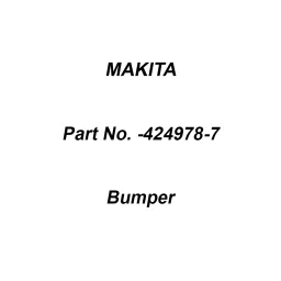 Makita Bumper Suitable for DTW1002, Part No 424978-7-43