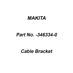 Makita Cable Bracket Suitable for EH5000W, Part No 346334-0-image-30