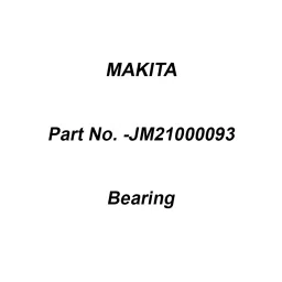 Makita Bearing 6201DDW for LB1200F, Part No JM21000093-picture-27
