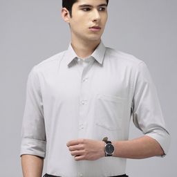 Arrow Manhattan Slim Fit Self Designed Pure Cotton Formal Shirt-image-55