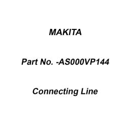 Makita Black Connecting Line Suitable for DVP181, Part No AS000VP144-picture-18