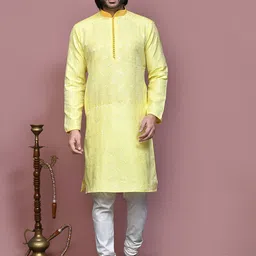 RANAK Men Ethnic Motifs Regular Kurta with Pyjamas-picture-29