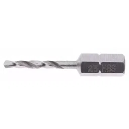 RS PRO HSS Twist Drill Bit, Diameter 2.5 mm, Model No 6699362 Melatic Grey Color image 3