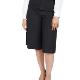 Solly by Allen Solly Black Regular Fit Culottes-picture-8