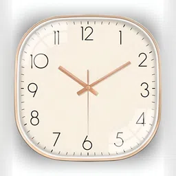 Star work Cream-Coloured & Beige Contemporary Wall Clock-image-88