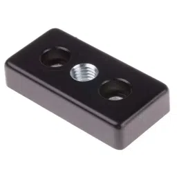 RS PRO M10 M6 Thread Base Plate Connector Bracket & Joint 6 mm Groove, 7675594-2