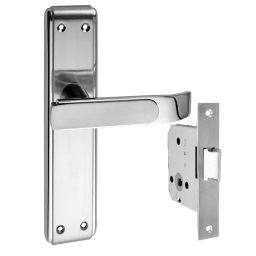 Ozone Standard Zinc CP/SN Finish Lever Handle OCXBT2 Std CP/SN-image-5