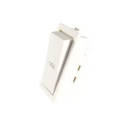 Rayvolt 16Amp Modular Switch 1Module 240 V White, MOTO4020N-21
