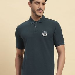Cantabil Polo Collar Cotton Regular Fit T-shirt-image-3