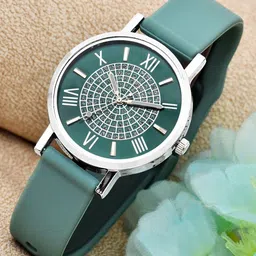 CRESTELLO Women Embellished Dial & Straps Analogue Watch CR-L357-GRN-picture-5