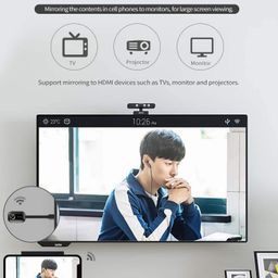 Tobo 4K WIFI Display Dongle, 2.4G/2.5G 4K Wireless HDMI Display Adapter Receiver for TV, Projector, Monitor, HDMI Devices, Support Miracast DLAN Airplay, Compatible with iOS/Android/Mac/Windows{TD-854WA02} image 4