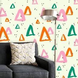 ArtzFolio Printed UV-Resistant Anti-Bacterial Abstract Geometrical Shapes Peel & Stick Wallpaper-image-91