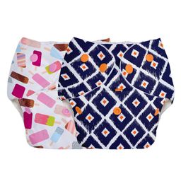BASIC EASY - Pack of 2 Freesize Washable & reusable waterproof adjustable cloth diaper for babies ( Outer Shell Only)-3