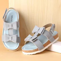 Babyoye Sandals with Velcro Closure - Blue-picture-18