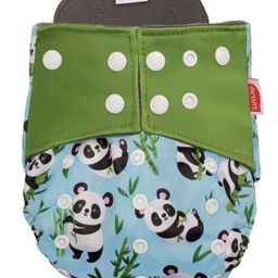 Luv Lap Double Leak Guard Reusable Bamboo Cloth Diaper - Green-10