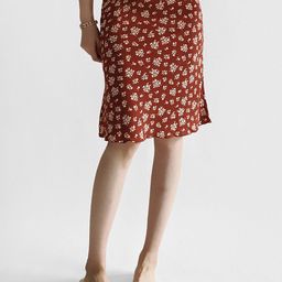 LULU & SKY Printed A-Line Knee Length Skirt-image-21