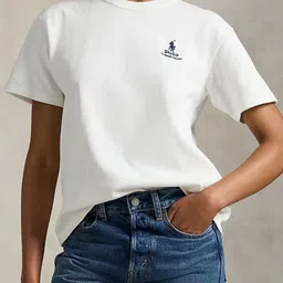 Polo Ralph Lauren Logo Printed Pure Cotton Jersey T-shirt-picture-43