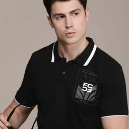 French Connection Men Polo Collar Pure Cotton T-shirt-image-43