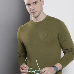 Tommy Hilfiger Round Neck Pure Cotton Pullover-picture-14