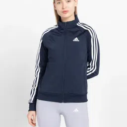 ADIDAS Women's Blue W 3S TT TRIC Jacket-image-8