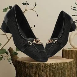 Elle Women's Black Casual Pumps-image-69