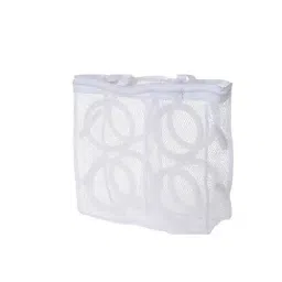 Karomouj 28x27x9 cm Nylon Shoes Wash Bag White, KMA638 (Pack of 2)-22