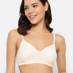 Clovia White Full Coverage Wireless Printed T-Shirt Bra-image-128
